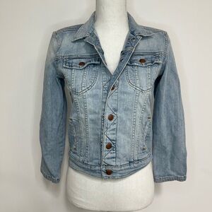 Peek Kids Light Denim Jacket with Beautiful Embroidered Butterfly Back 2XL (12)